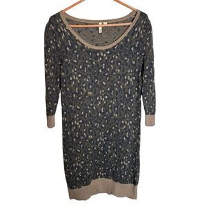 Frenchi Brown Cheetah Print Dress size Medium